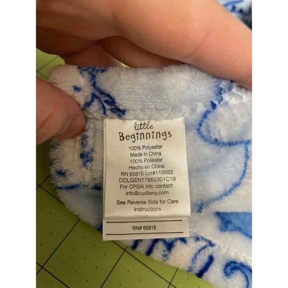 Little Beginnings Elephant Lovey 12" Plush Stuffed Animal Baby Security Blanket - Picture 5 of 8